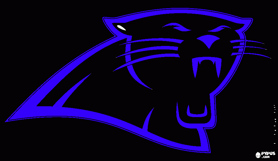 carolina panther coloring page