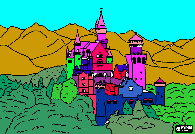 Castle Brooke coloring page