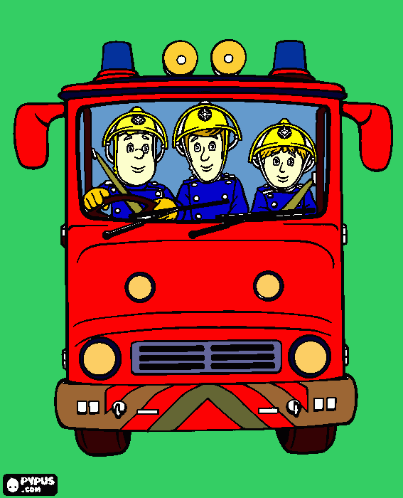 Cei trei in Jupiter coloring page