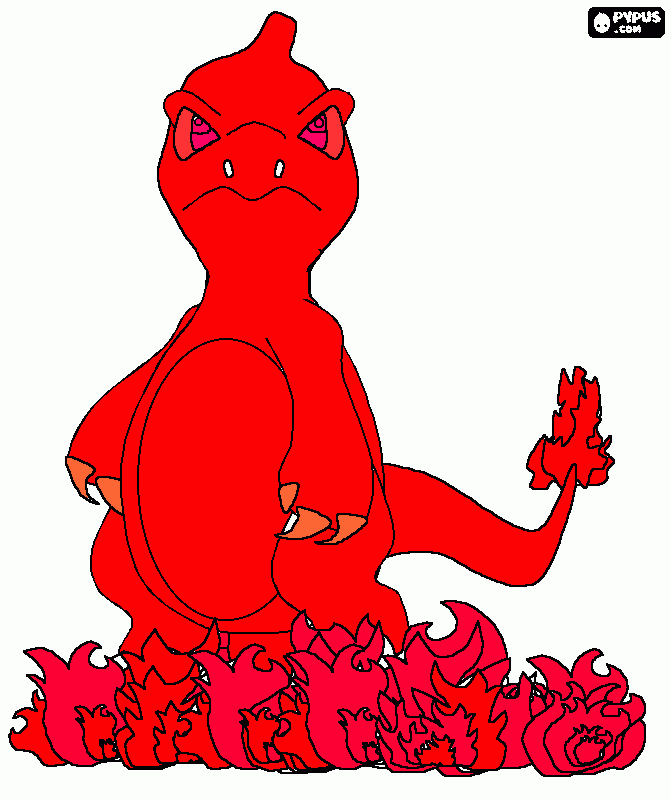 charmelyon coloring page