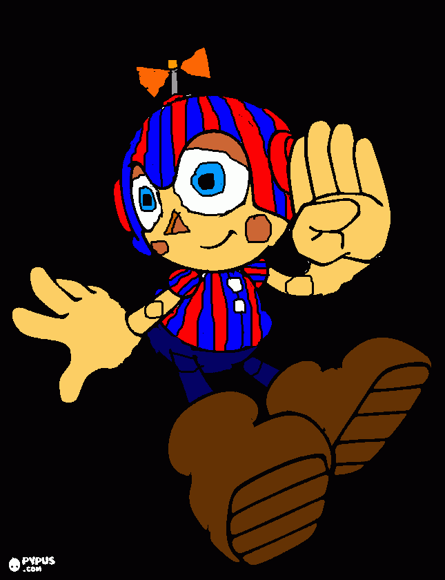 Charmy The Balloon Boy coloring page