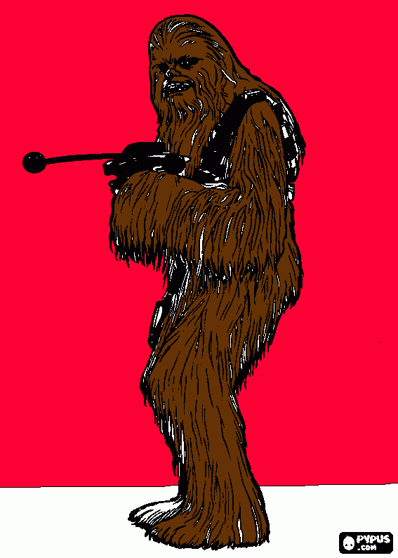 chewbacca coloring page