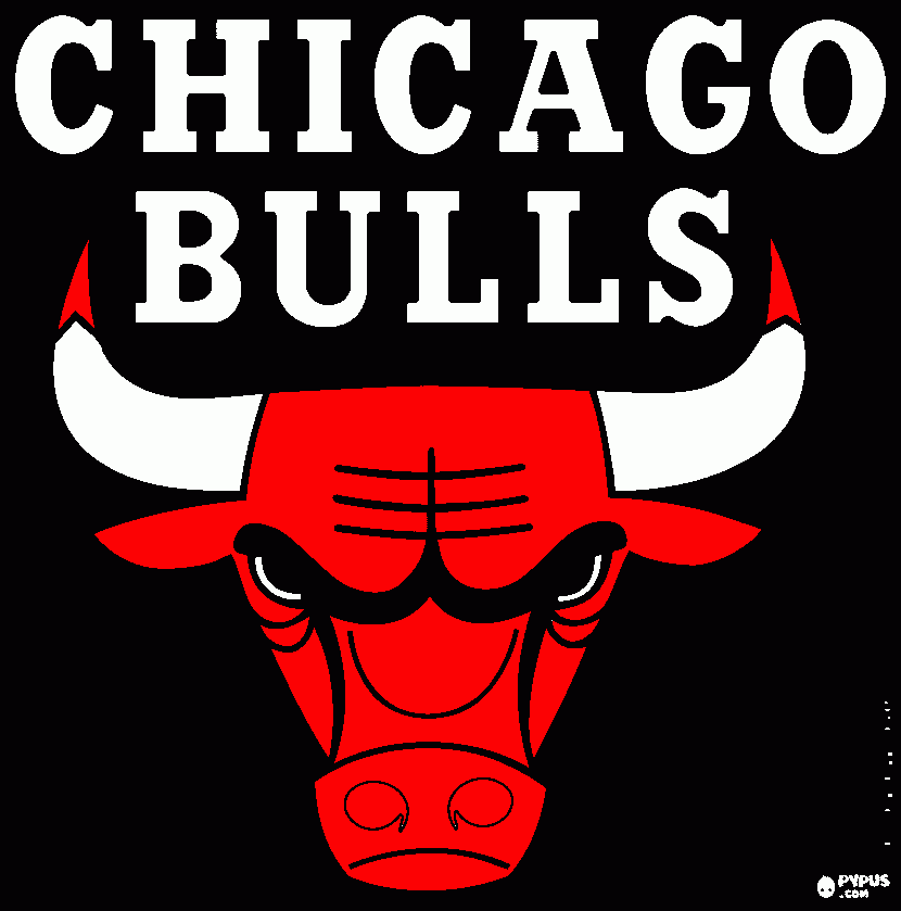 chi bulls coloring page