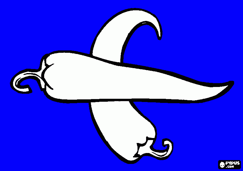 chili peper coloring page