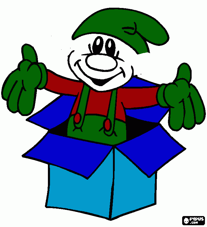 christmas elf coloring page