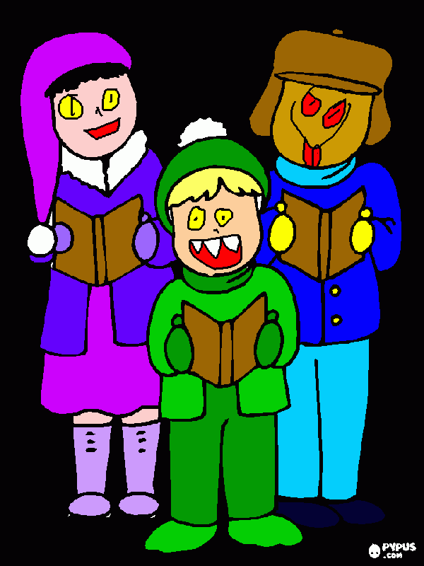 CHRISTMAS IN JULY....I mean, JUNE! coloring page