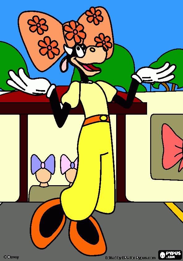 Clarabelle Cow coloring page