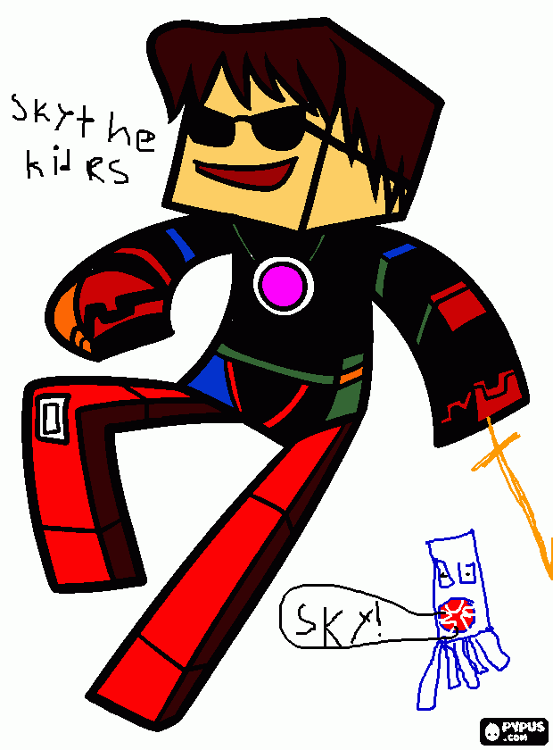 clash sky coloring coloring page