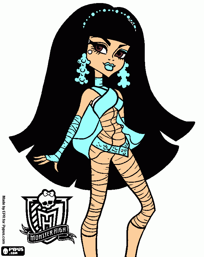 cleo de neil coloring page