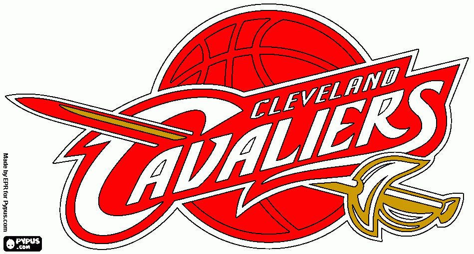 Cleveland Caveliers coloring page