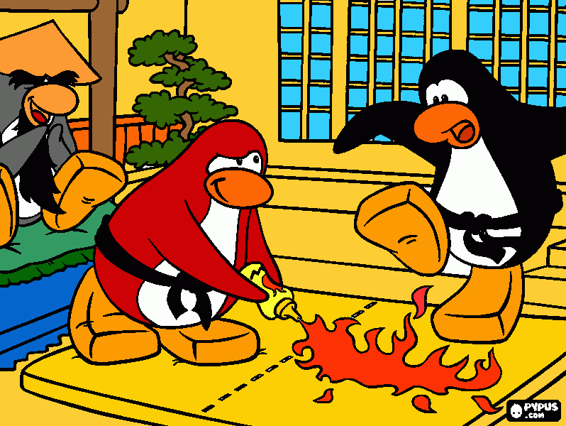 club penguin coloring page