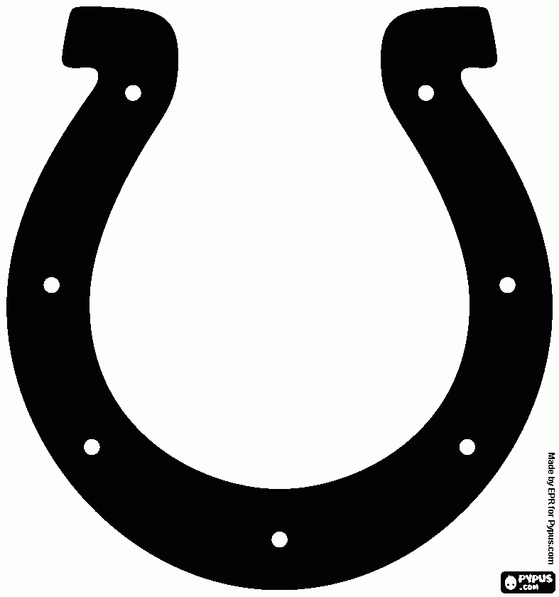 Colts coloring page