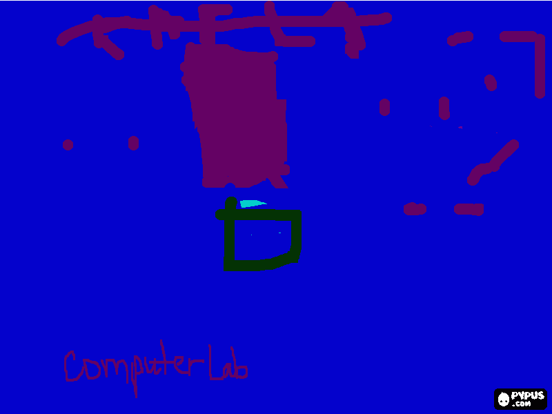 Computer Lab coloring page