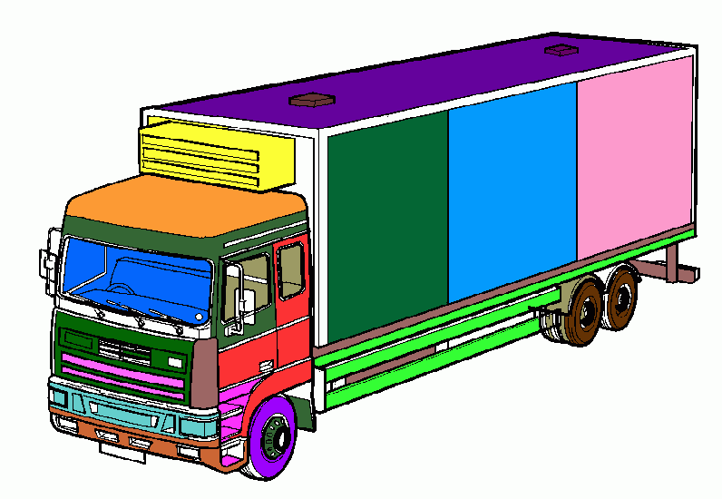 container truck coloring page