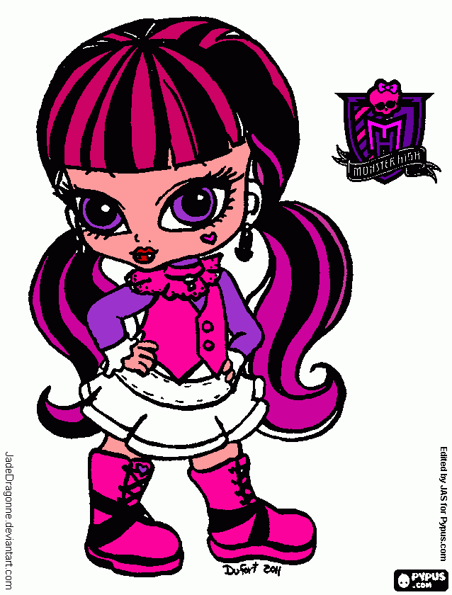 Count Draculaura coloring page