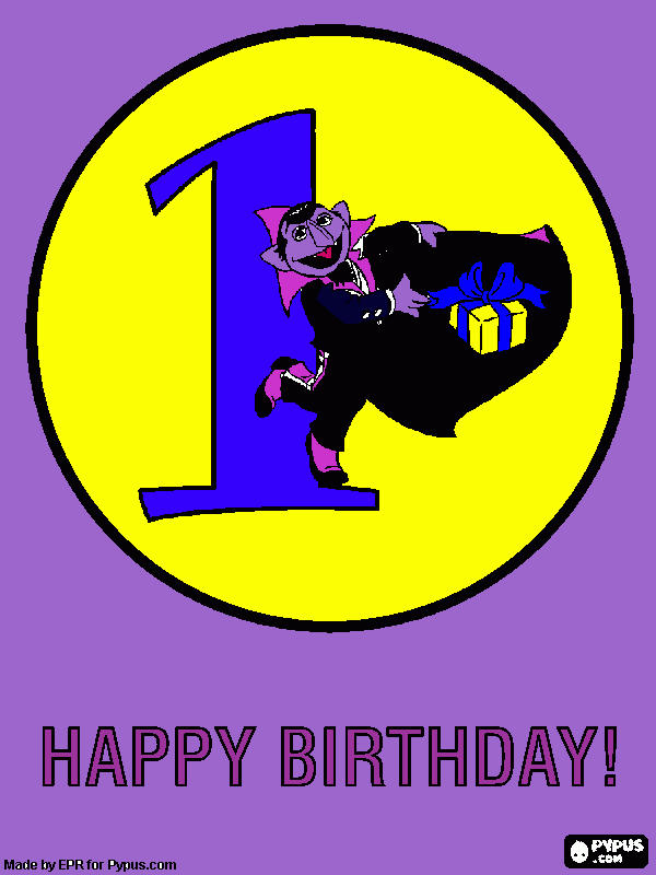 count von count coloring page