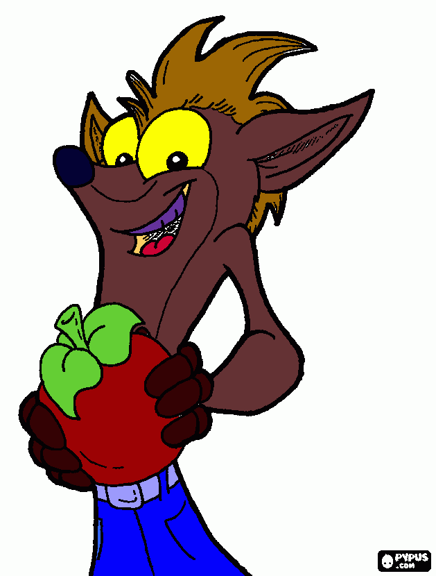 crash coloring page