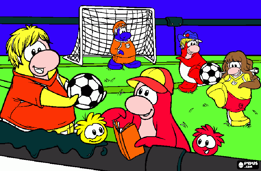cub pengui coloring page