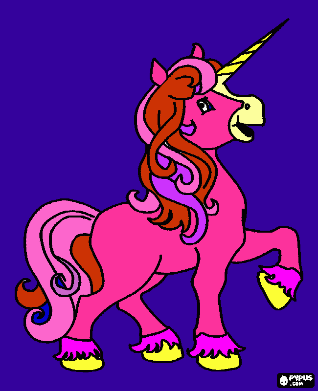 cute pony coloring page
