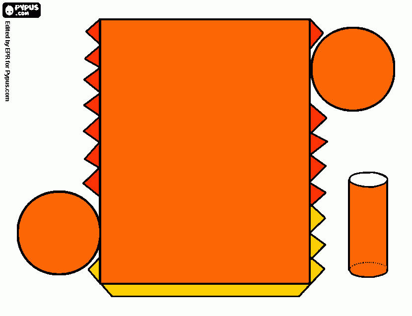 cylinder coloring page