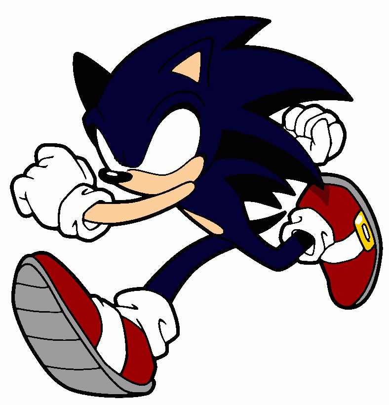 Dark Sonic version 1 coloring page