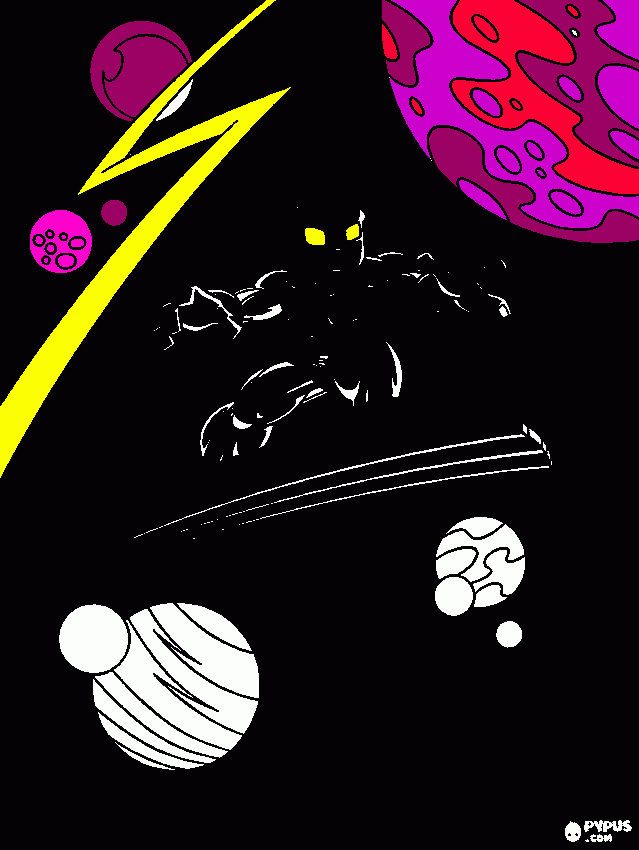 dark surfer coloring page
