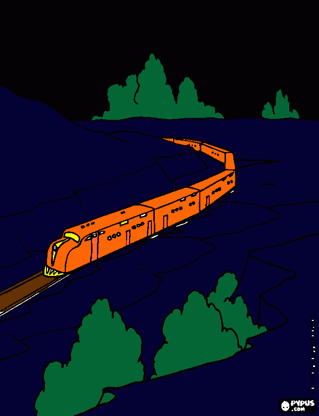 diesel train coloring page