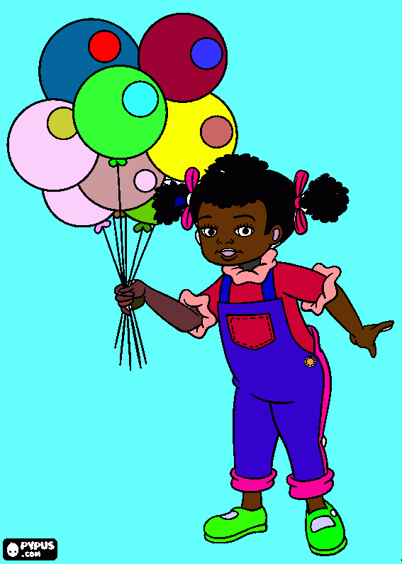 dinah doll coloring page