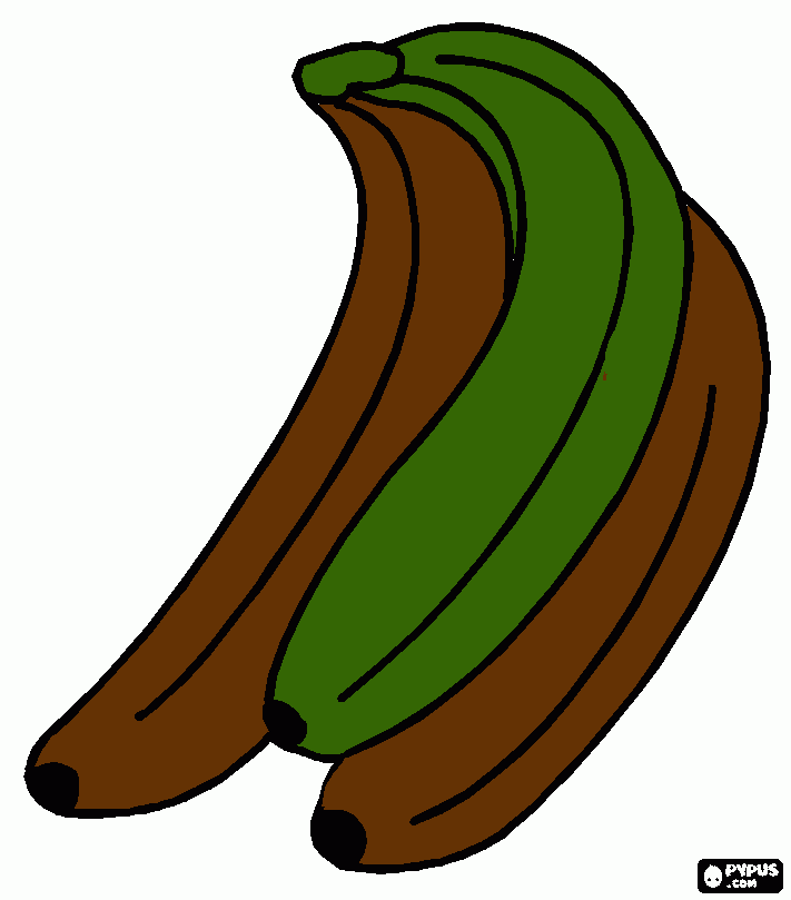 dirty bannanas coloring page