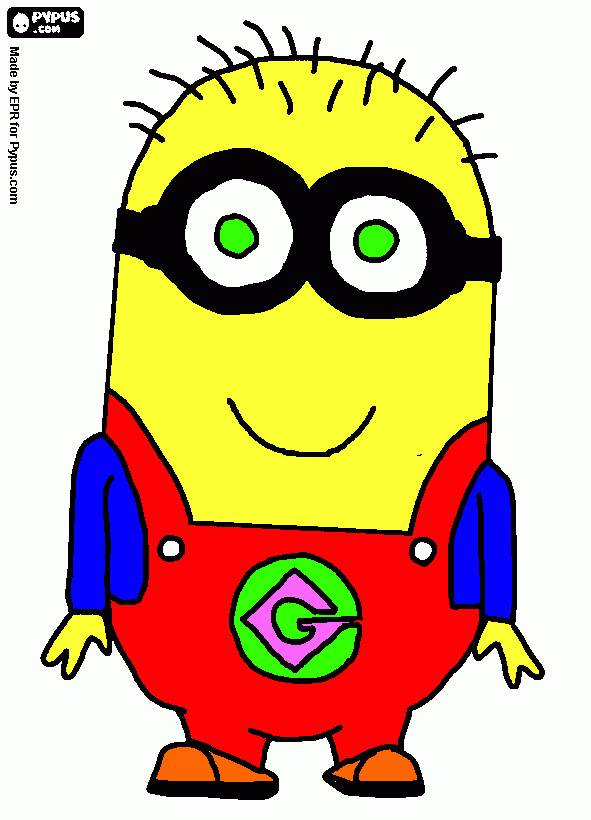 dispectible me coloring page