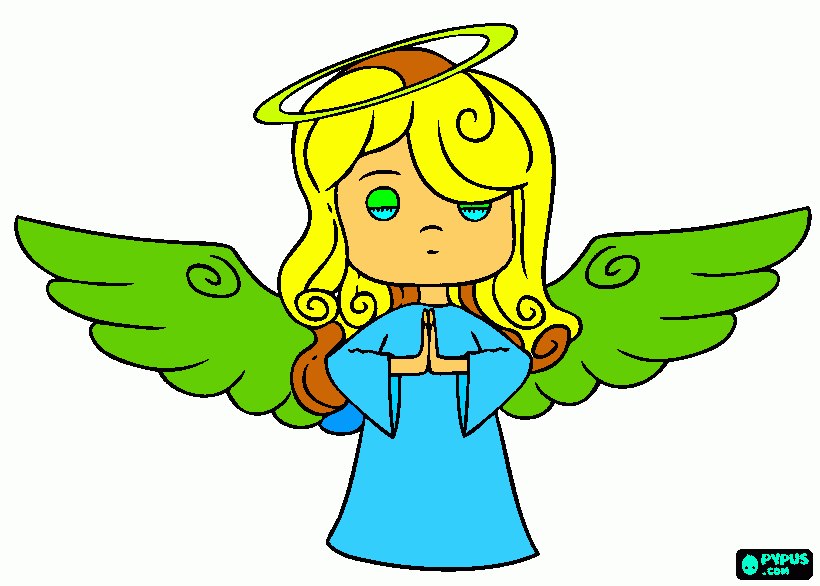 Diva Angel coloring page