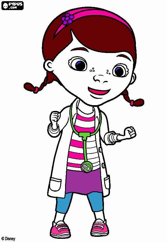 doc mcstuffines poster coloring page