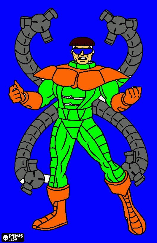 doctor octopus coloring page