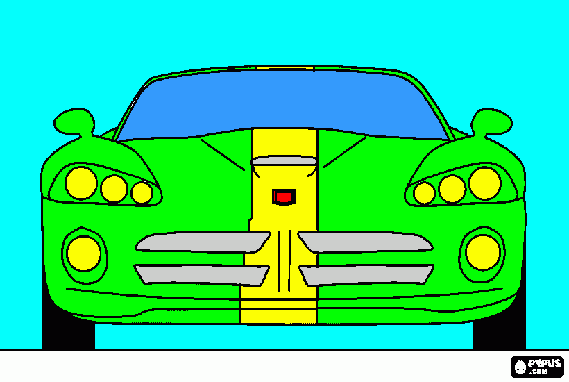 dodge viper SRT10 coloring page
