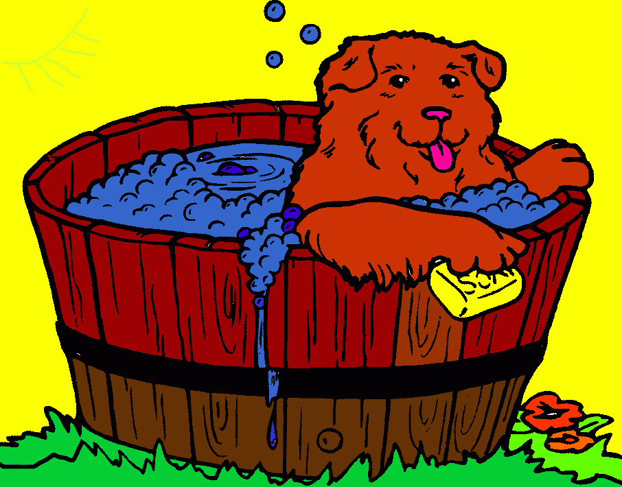 doggie coloring page