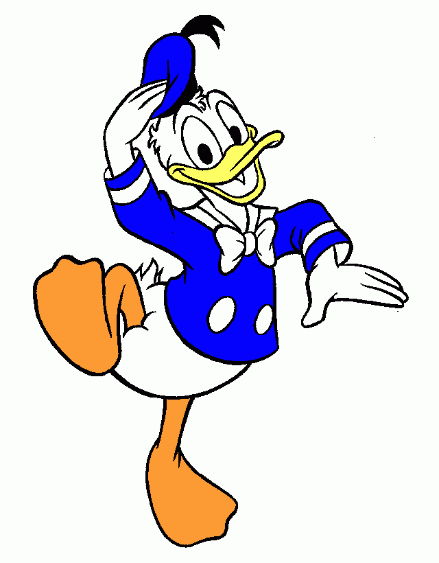 donald duck coloring page