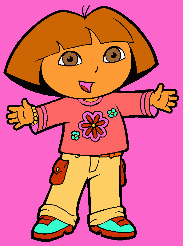 Dora coloring page