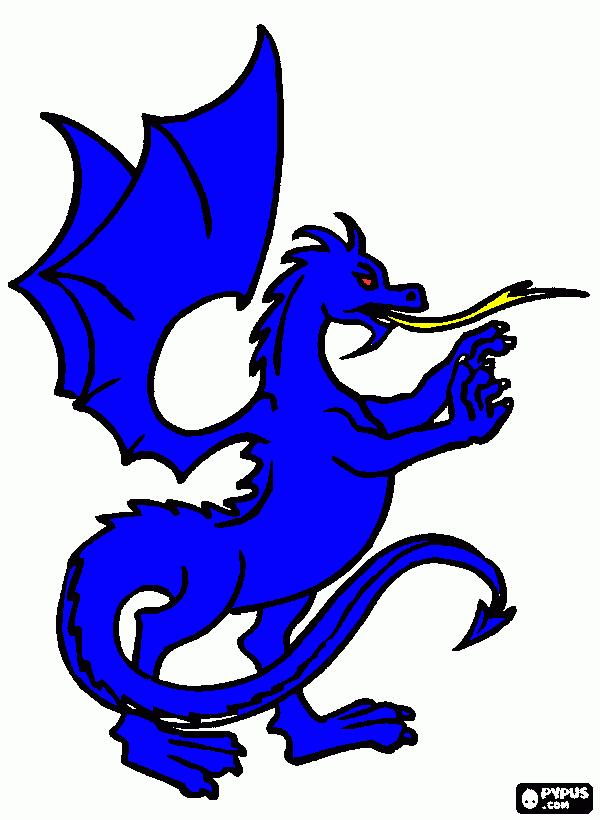 dragan coloring page