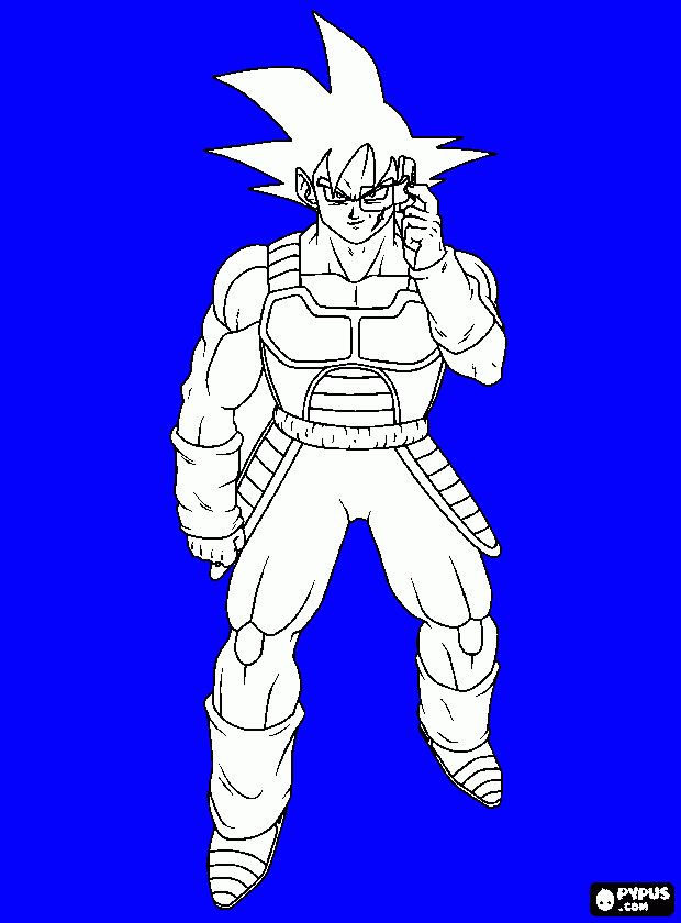 dragonballz coloring page