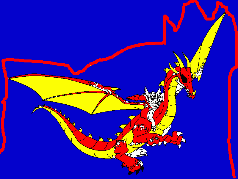 Drakon coloring page