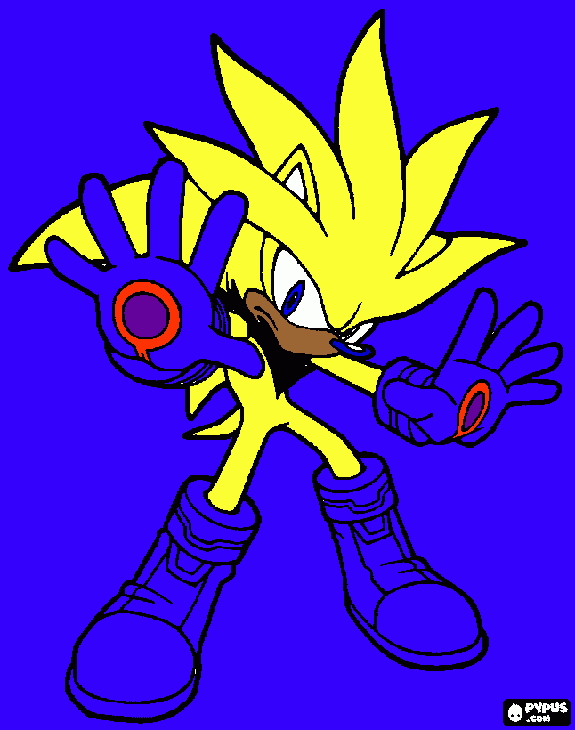 drawing sonic lost world coloring page