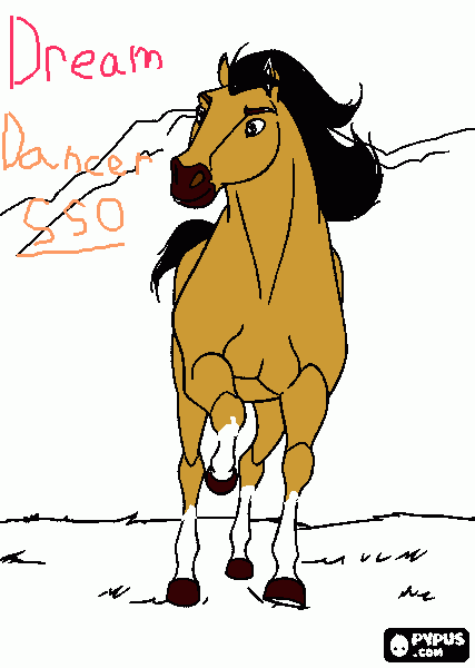 DreamDancer coloring page