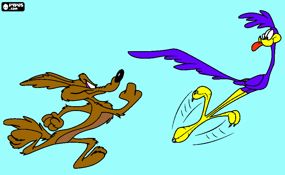 el corre caminos coloring page