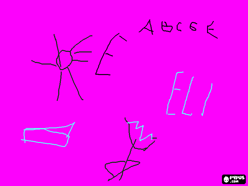 eli k coloring page