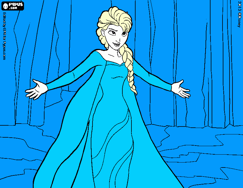 Elsa Picture coloring page