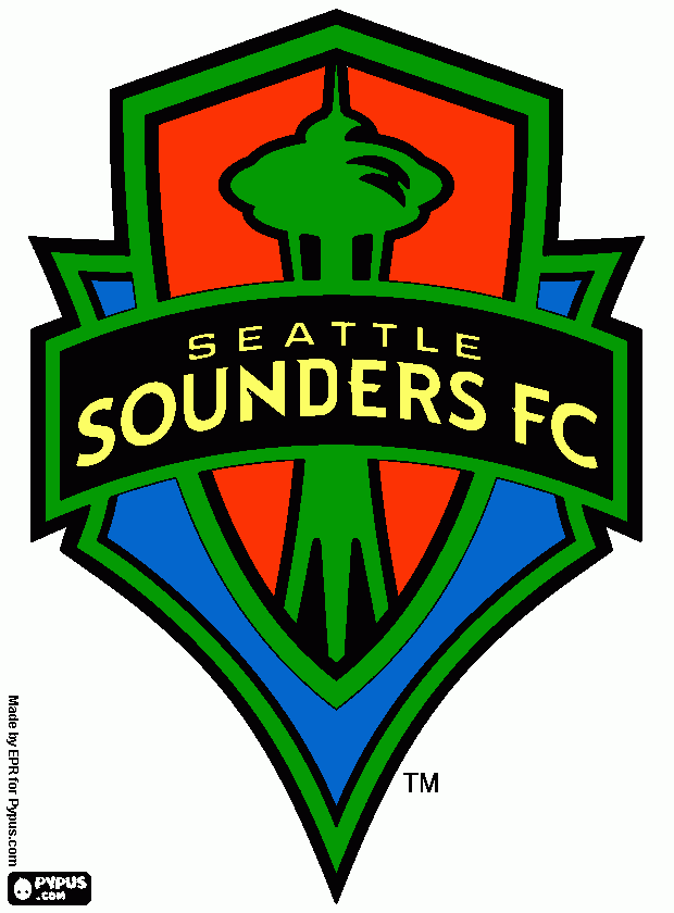 Emblem of SeattleSounders FC coloring page