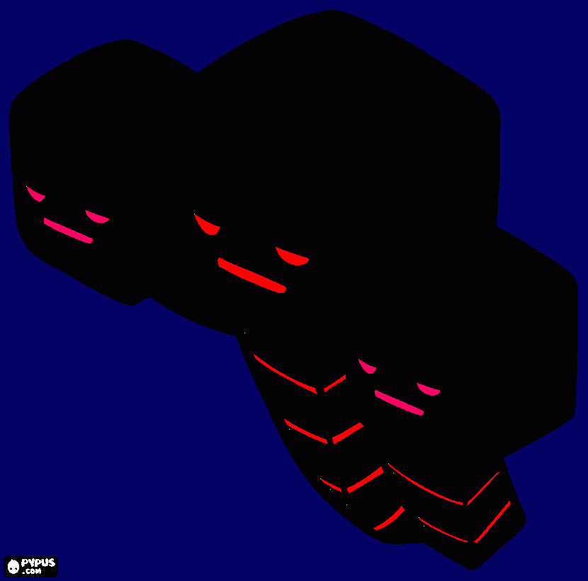 ENDER THE WITHER coloring page