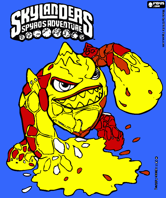 Eruptor coloring page