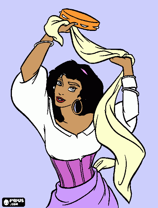 Esmeralda coloring page