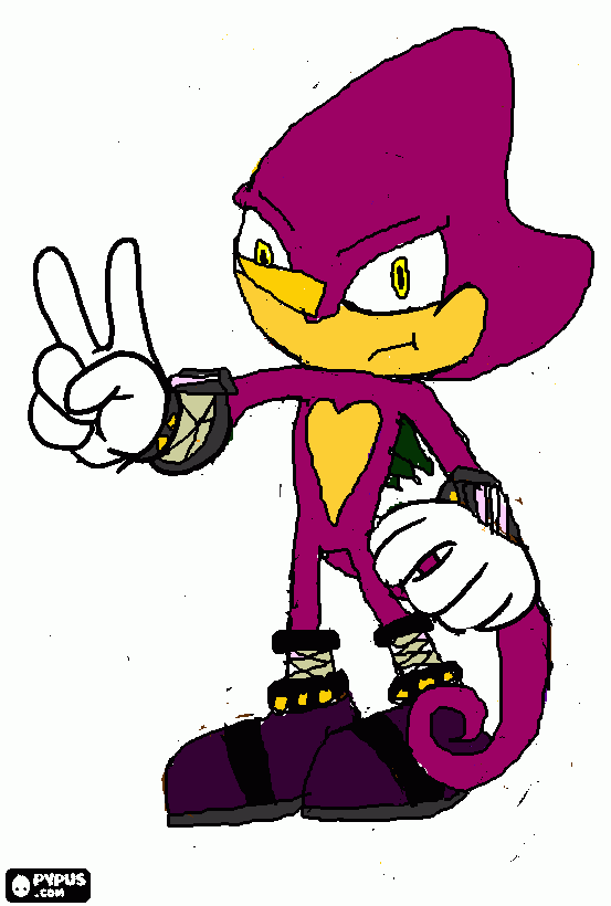 espio the chameleon coloring page